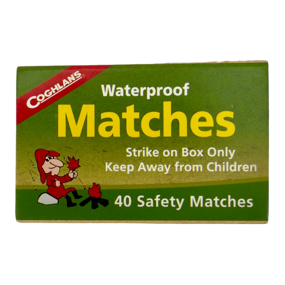 Coghlan's Waterproof Matches Box 40 Safety Matches for Emergency Camping Survival