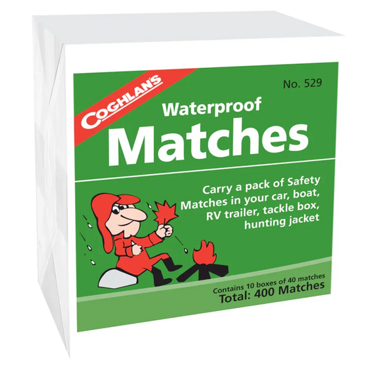 Coghlan's Waterproof Matches Carton 10 Boxes 400 Matches