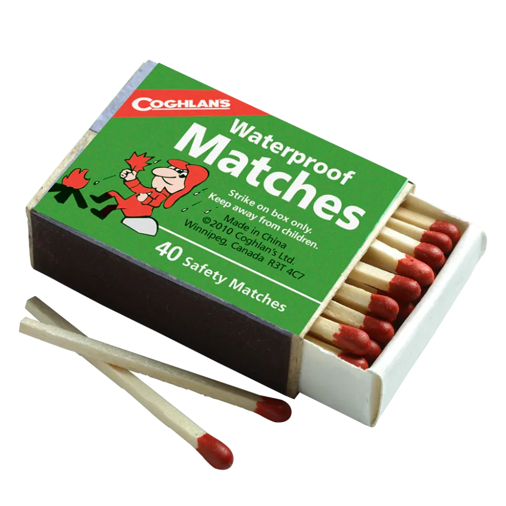 Coghlan's Waterproof Safety Matches Box 40 Matches