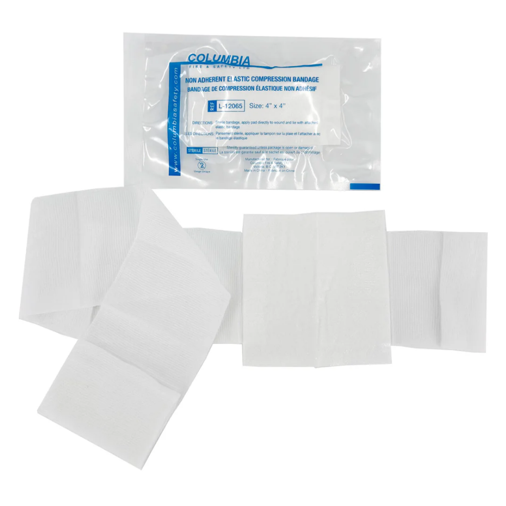 Columbia Non Adherent Elastic Compression Bandage L-12065 Sterile 4x4 Inch