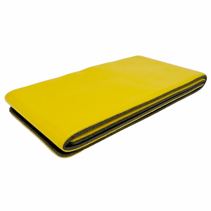 Columbia Quick Splint Yellow Waterproof Foam Padded Folded Side Angle View