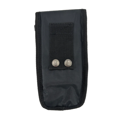 Rear view of the LEO Cordura holster featuring a heavy-duty reinforced belt loop for secure professional use.