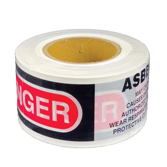 Danger Asbestos Hazard Barricade Tape – High-Visibility Safety Warning Tape