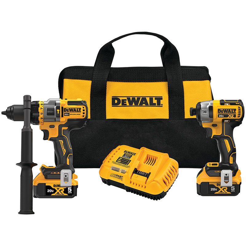 DeWalt DCK2100P2 20V MAX Hammer Drill / Impact Driver Combo Kit