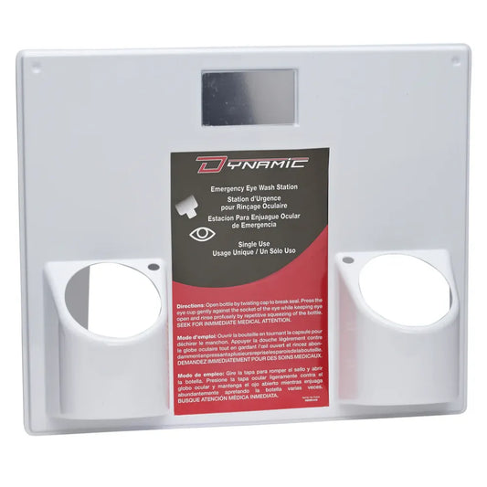 Dynamic Dual Panel Emergency Eye Wash Station Wall Mount