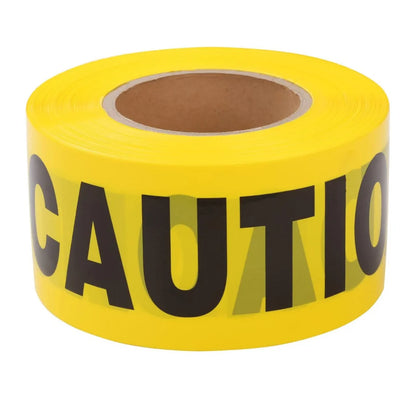 Yellow Caution Barricade Tape – High-Visibility Safety Warning Tape
