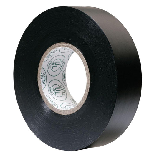 A roll of E1820 professional-grade black electrical tape, measuring 18mm x 20m with a 7 mil thickness for electrical insulation and wire bundling.