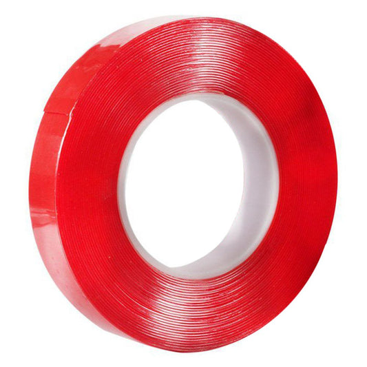 Clear 5050C high bond double sided tape with red PE film liner