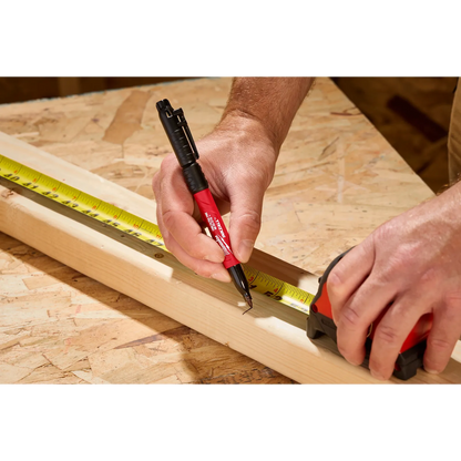 Milwaukee INKZALL™ 48-22-3115 Double Sided Black Jobsite Marker – Ultra Fine & Fine Point