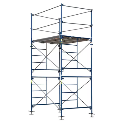 2-Story Fixed Scaffold Tower, Size 10 ft. x 5 ft. x 7 ft.