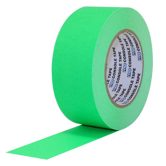 Pro Console Neon Green Flatback Paper Tape PTPA1255 Roll 12MM x 55M 5.8MI