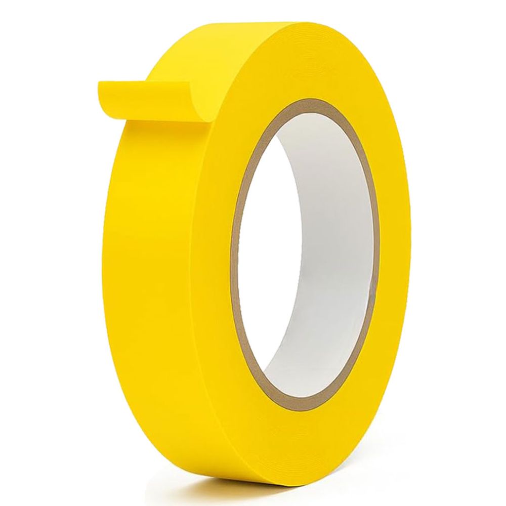 Yellow FB6 flatback paper tape roll 12mm x 55m for splicing