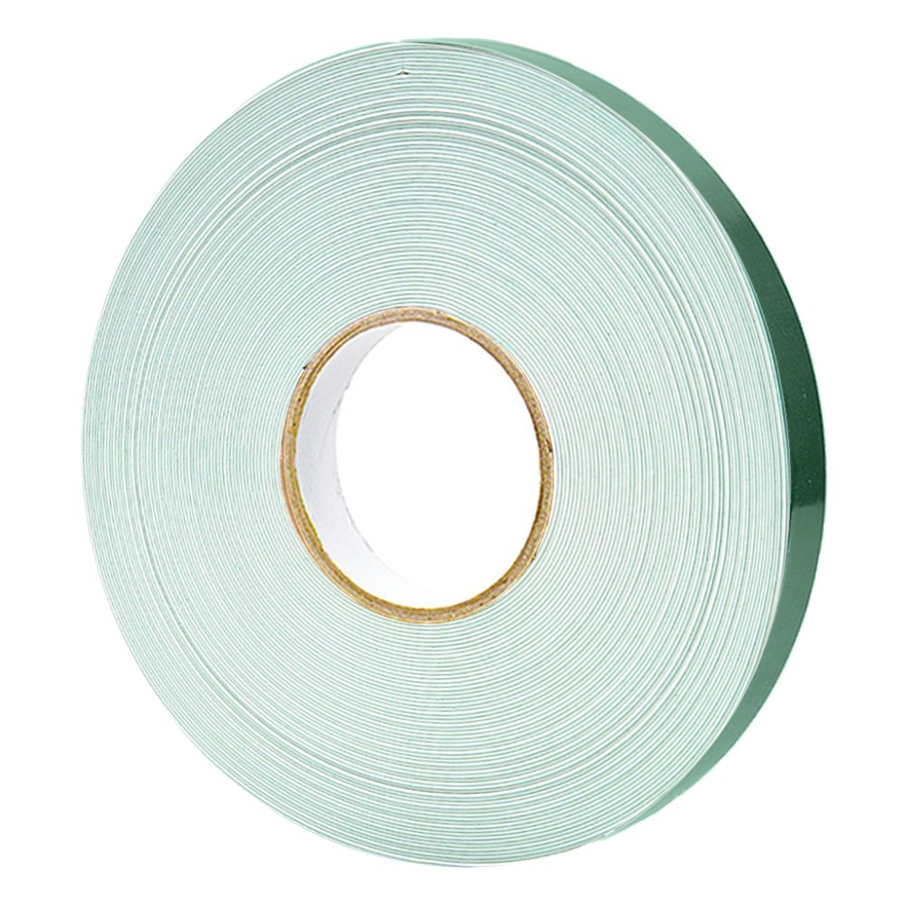 Double sided green foam tape roll for mounting and bonding