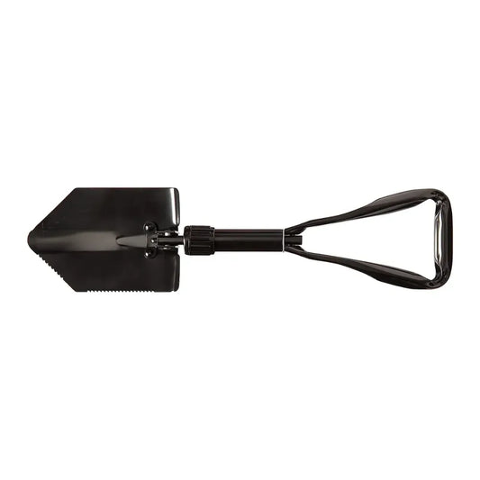 Folding survival shovel for camping and outdoor use