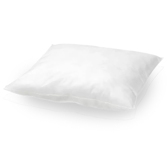 Standard white FSPILLOW medical pillow with a smooth, fluid-resistant finish and supportive foam core for clinical patient use.