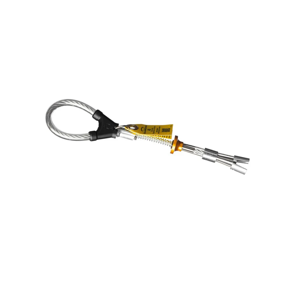 Guardian A5 Concrete Expansion Anchor with Steel Cable Loop and Yellow Safety Tag