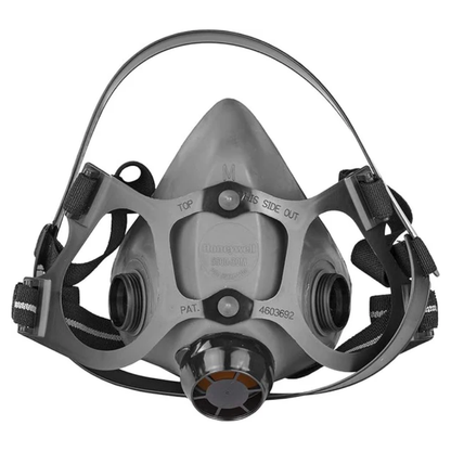 Honeywell 5500 Series Half Mask Respirator Front View with Dual Cartridge Ports
