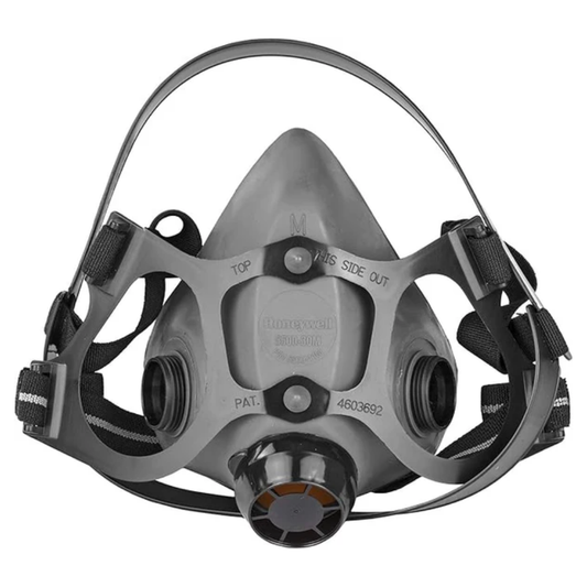 Honeywell 5500 Series Half Mask Respirator Front View with Dual Cartridge Ports
