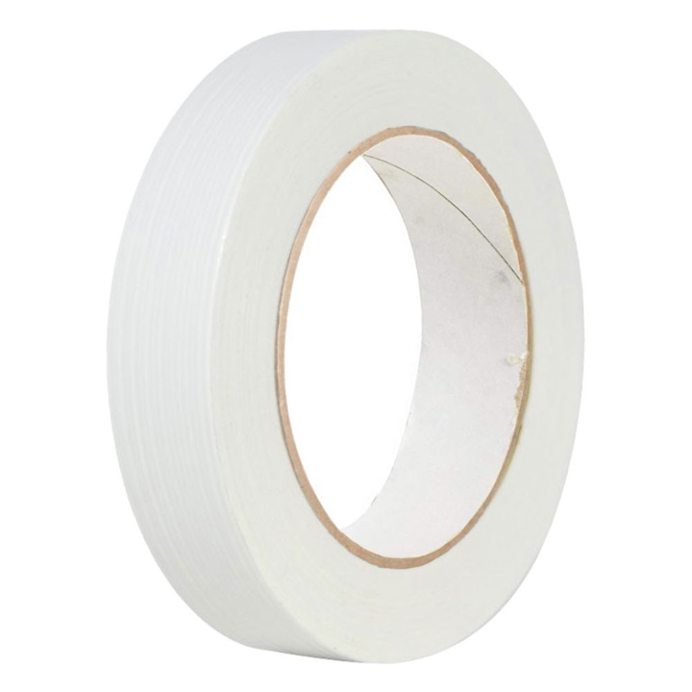 Single narrow roll of white HWX39 sheathing tape featuring a 3MIL thickness and reinforced backing for precision building envelope sealing.