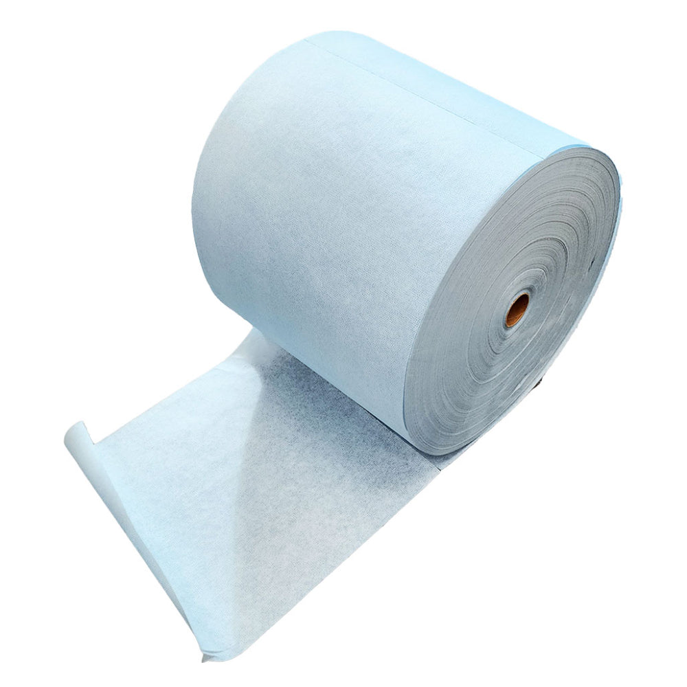 Hydro Xtreme HX65 blue heavy duty nonwoven jumbo wiper roll, 1100 sheets, 12.5in x 13.4in