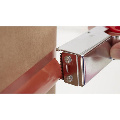 Orange Strapping Tape 4287 48MM Applied on Box with Tape Gun