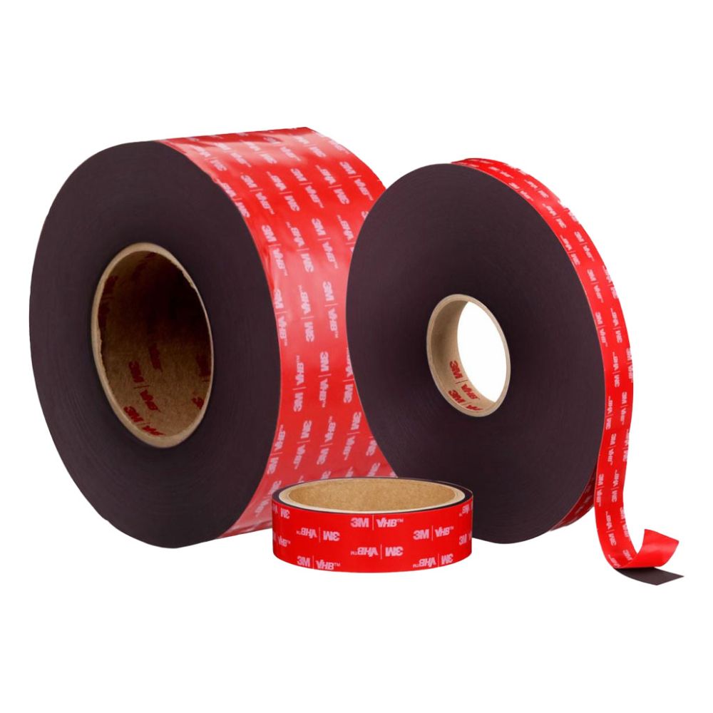 3M VHB Black Double-Coated Foam Tape Rolls Multiple Sizes Industrial Bonding