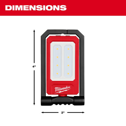 Milwaukee 2013R Tool 500 Lumen USB-C Rechargeable Low-Profile Magnetic Task Light