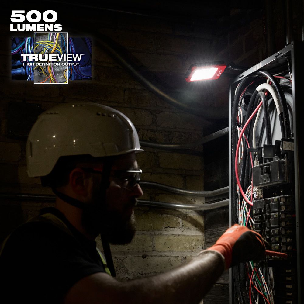 Milwaukee 2013R Tool 500 Lumen USB-C Rechargeable Low-Profile Magnetic Task Light