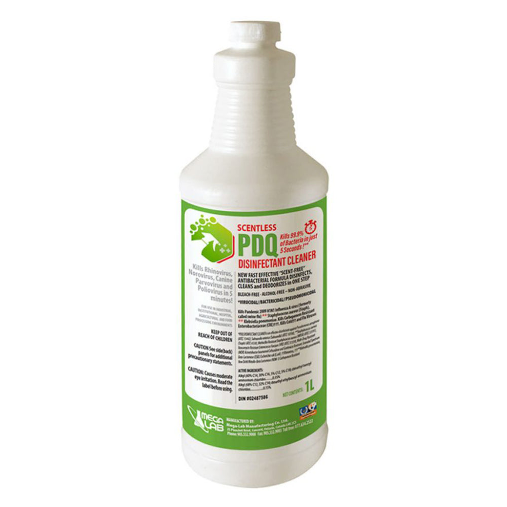 PDQ Antibacterial Scentless Disinfectant Cleaner 1L | Multi-Surface Sanitizer