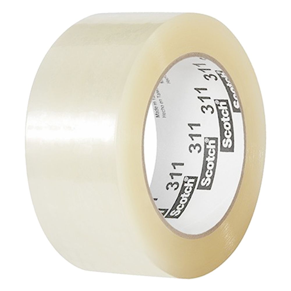 Scotch Clear Polypropylene Acrylic Packaging Tape 311+ Roll 48MM x 100M