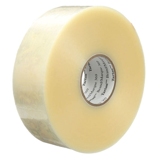 Tartan Clear Polypropylene Hot Melt Machine Length Packaging Tape 369 Roll 48MM x 1828M