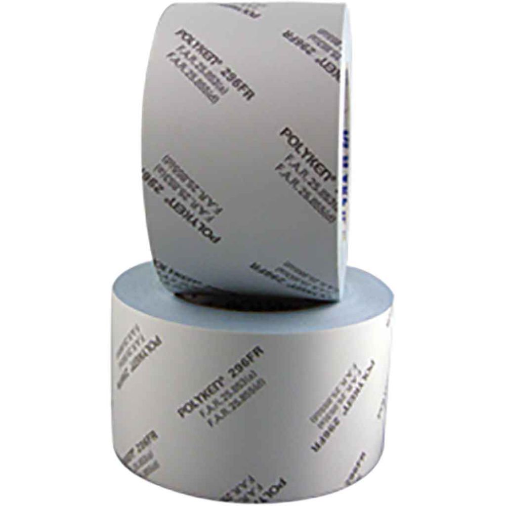 Polyken White Printed Fiberglass Cloth Tape 296FR Rolls 50.8MM x 33M