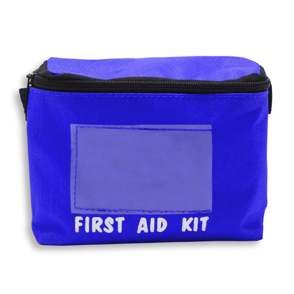 Blue Personal FSB6-RBL first aid bag with zip closure