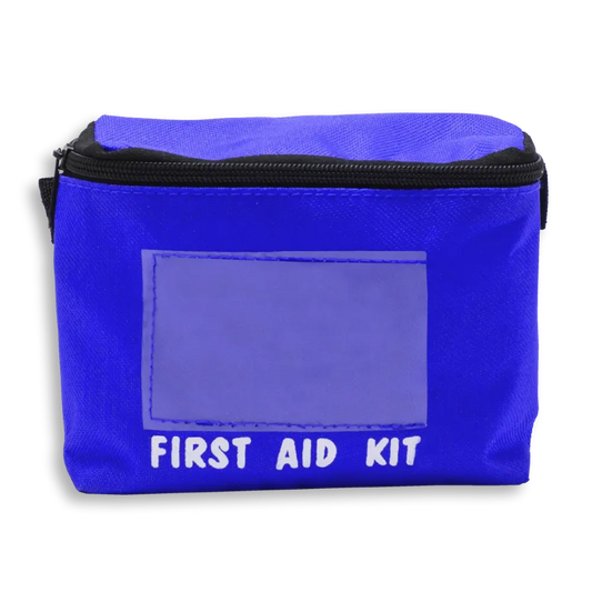 Blue Personal FSB6-RBL first aid bag with zip closure