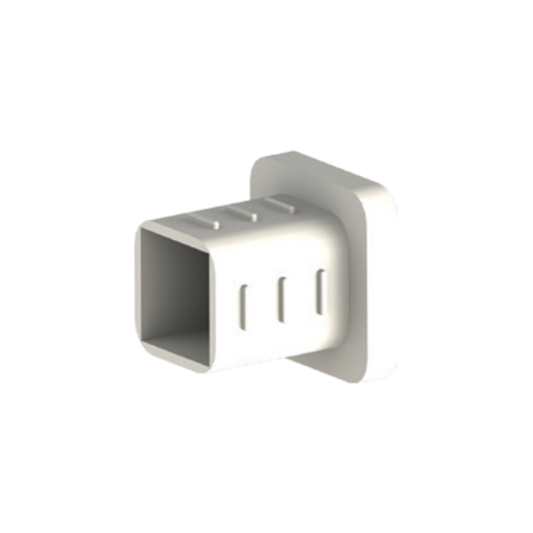 Contractor Solutions CS-POLECAP-WHT White Pole Cap for ALUMPOST84