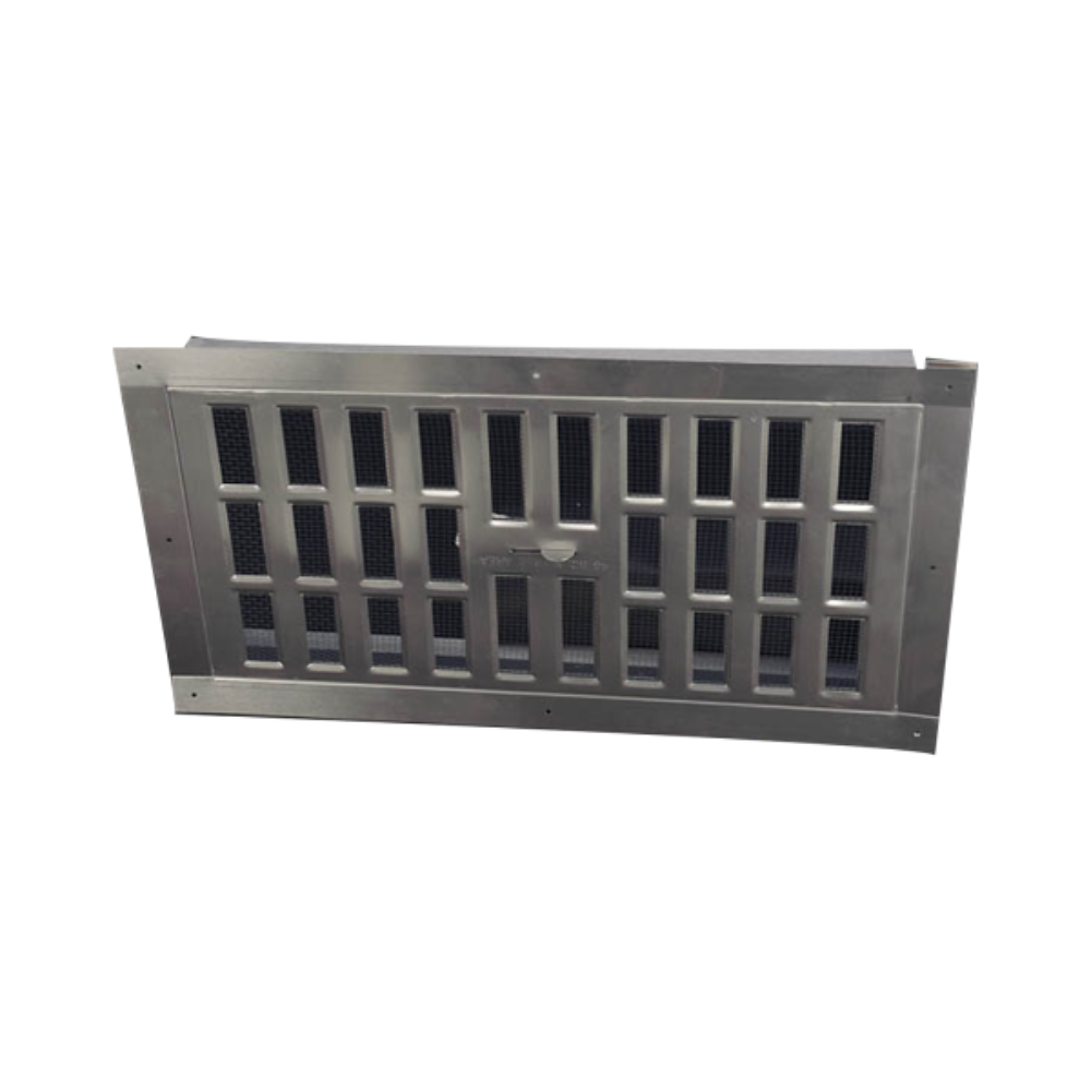 142FMIL LOMANCO 16" x 8" Mill Aluminum Foundation Vent with Flange