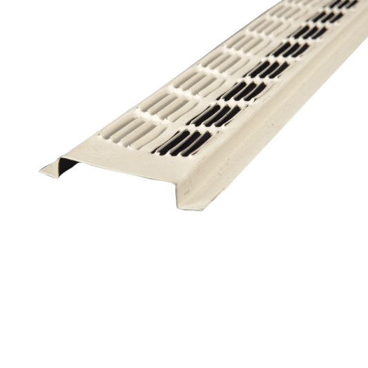 105WHT LOMANCO 2-3/4" x 8 Ft. White Aluminum Soffit Vent