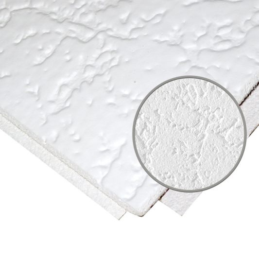 Armstrong ARM258G 12" x 12" x 1/2" White Grenoble T&G Ceiling Tile