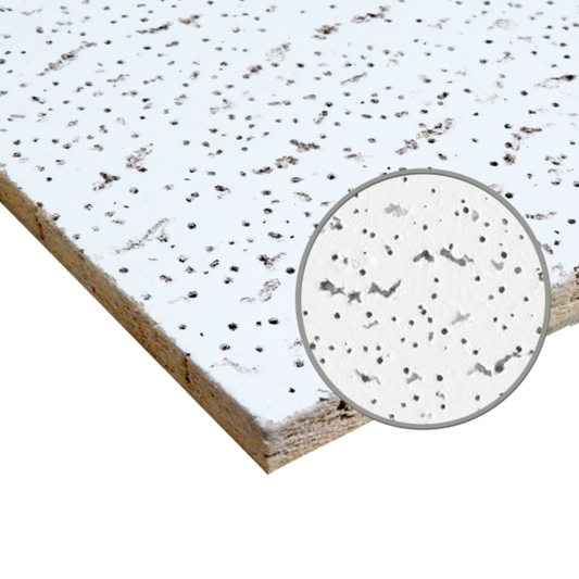 Armstrong ARM915 24" x 48" x 5/8" White Textured Fire Guard Ceiling Panel | Square Edge