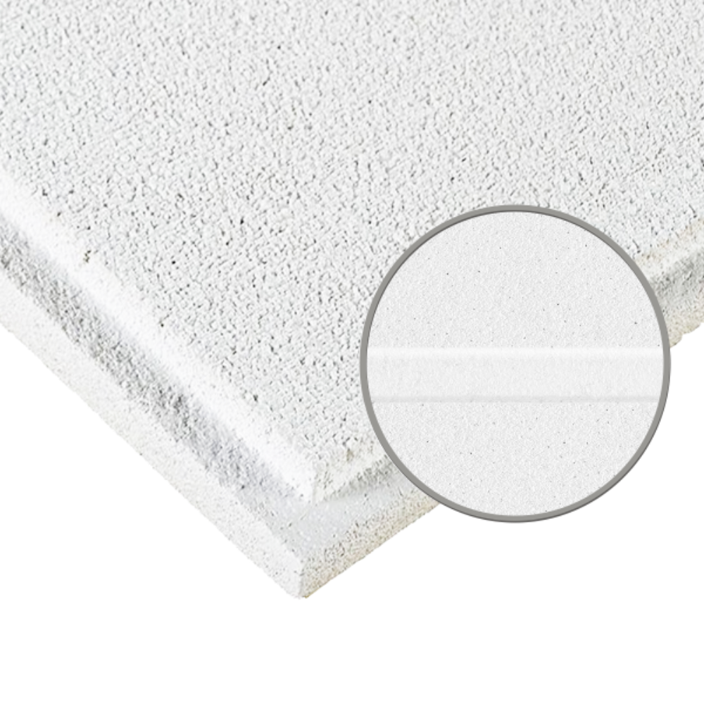 Armstrong Ceilings ARM9768 24" x 48" x 3/4" White Sahara Scored II Tegular Ceiling Panel