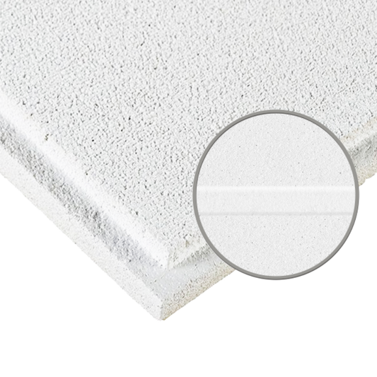 Armstrong Ceilings ARM9768 24" x 48" x 3/4" White Sahara Scored II Tegular Ceiling Panel