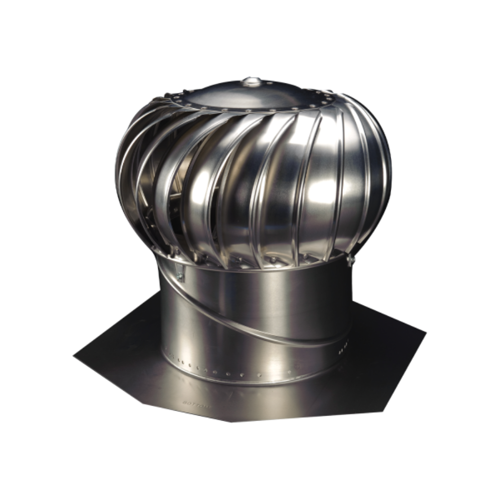 LOMANCO BIB12MIL 12" Mill Aluminum Whirlybird Turbine Vent