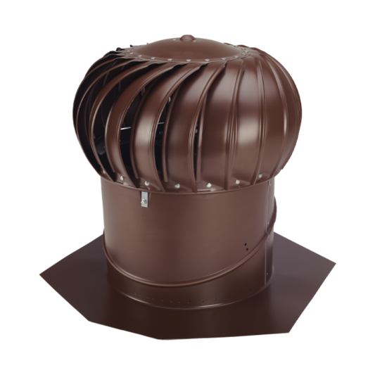 BIB14BRN LOMANCO 14" Brown Aluminum Whirlybird Turbine Vent