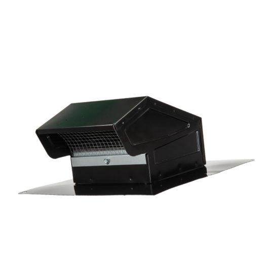 KV68 LOMANCO 14-3/16" x 18-3/4" x 6-1/2" Black Kitchen Pro Roof Vent