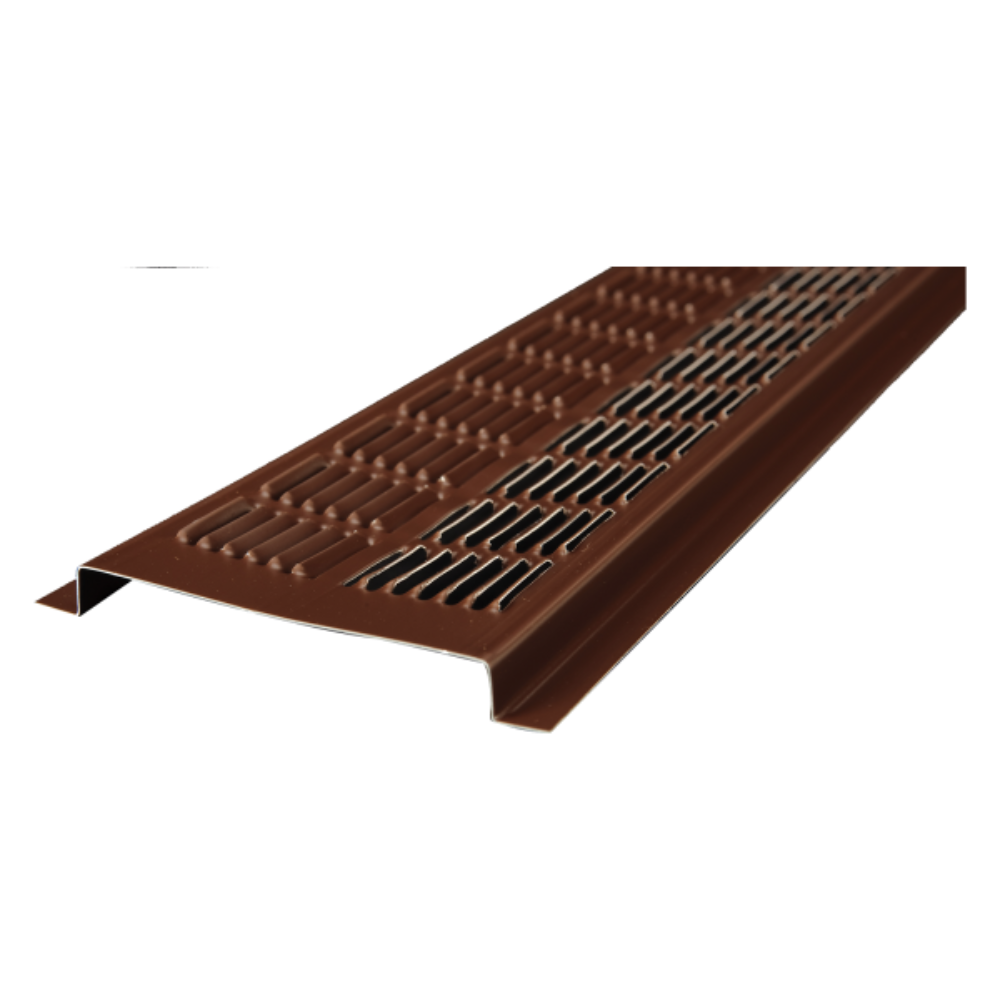140BRN LOMANCO 3-3/4" x 8 Ft. Brown Aluminum Continuous Soffit Vent