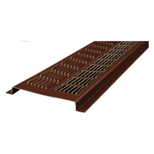 140BRN LOMANCO 3-3/4" x 8 Ft. Brown Aluminum Continuous Soffit Vent