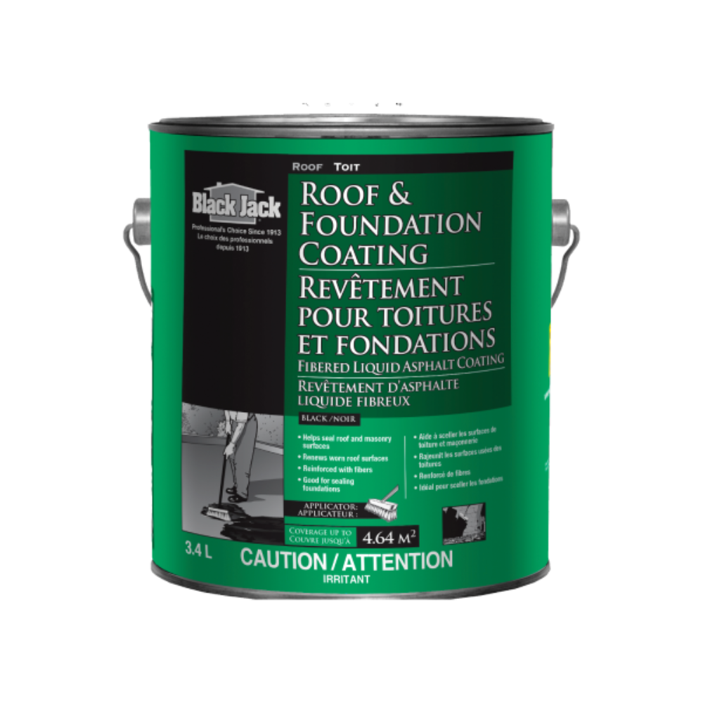 6125-9-34-F BLACK JACK 3.4 L Fibered Roof & Foundation Coating