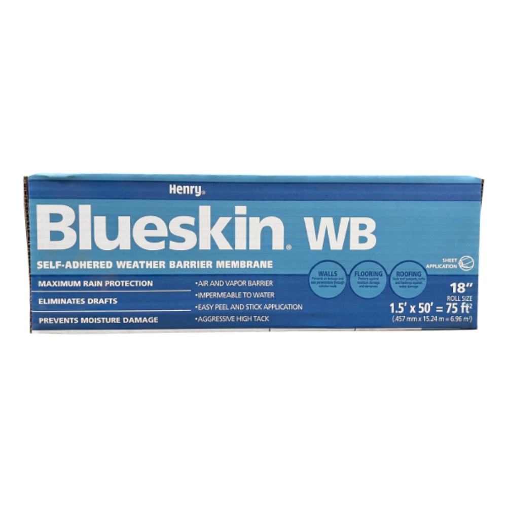 WB1850 BAKOR Blueskin WB Self-Adhered Membrane 18 x 50 ft