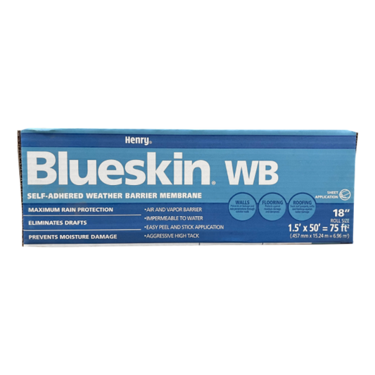 WB1850 BAKOR Blueskin WB Self-Adhered Membrane 18 x 50 ft