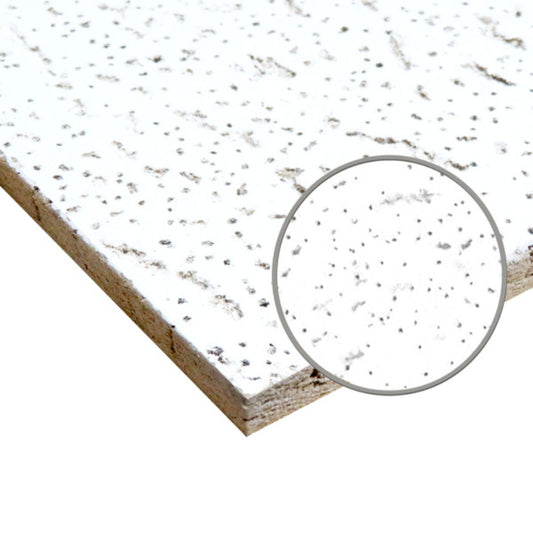 Armstrong ARM902A 24" x 48" x 1/2" White Textured Square Edge Ceiling Panel